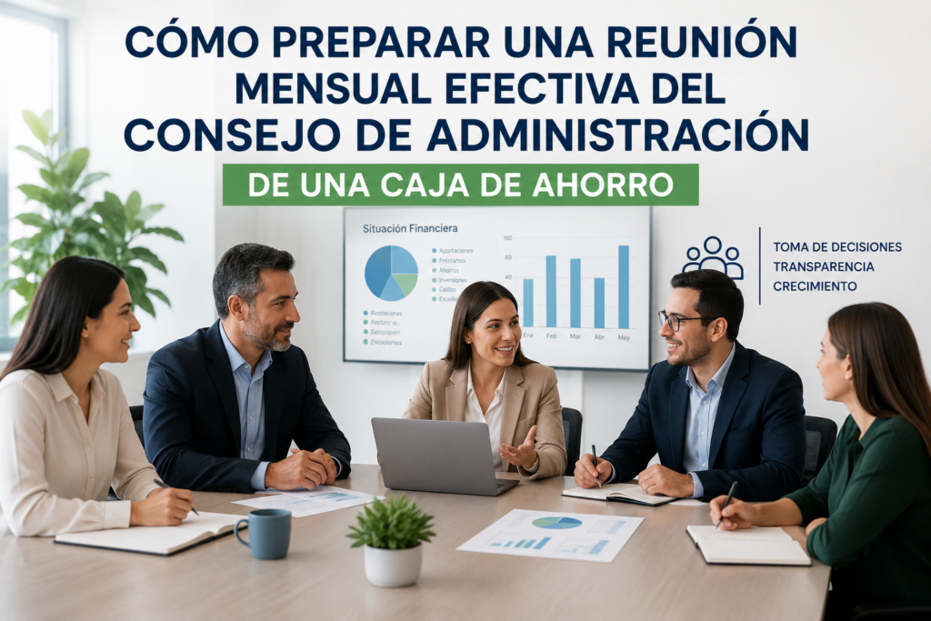 Lee más sobre el artículo Cómo preparar una reunión mensual efectiva del Consejo de Administración de una caja de ahorro