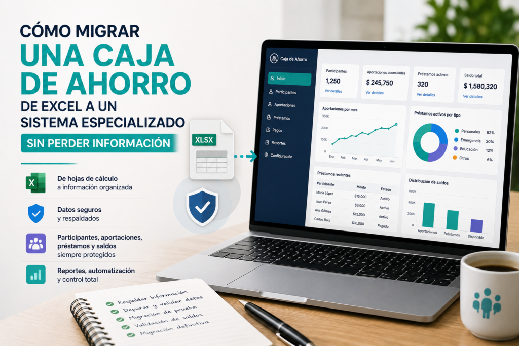 Lee más sobre el artículo Cómo migrar una caja de ahorro de Excel a un sistema especializado sin perder información